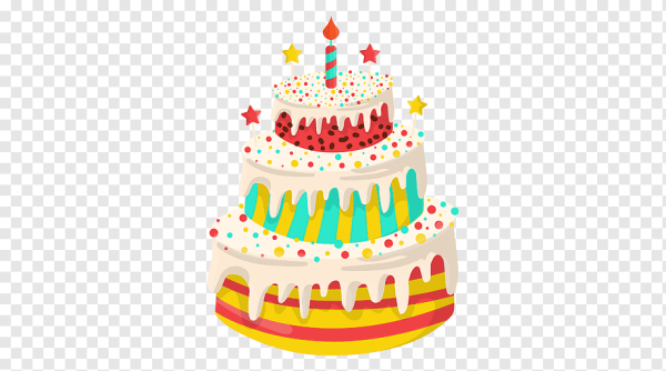 Торт 1 год на прозрачном фоне