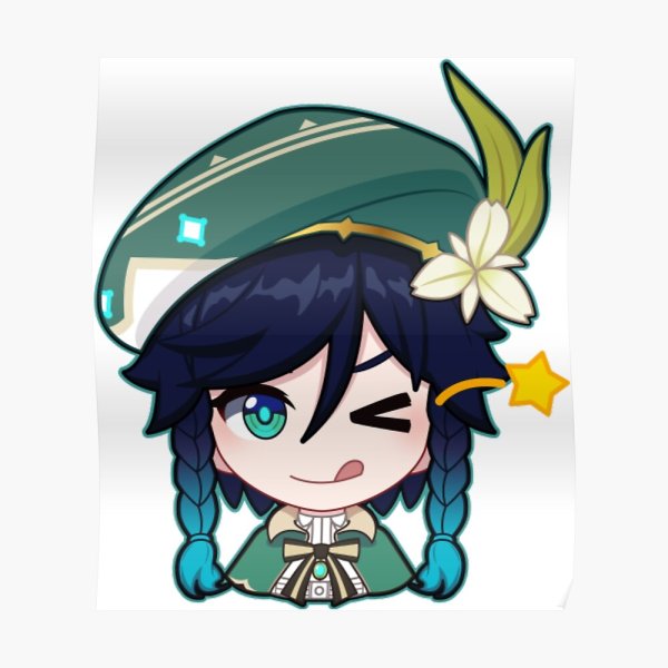 Венти Геншин Чиби Стикеры