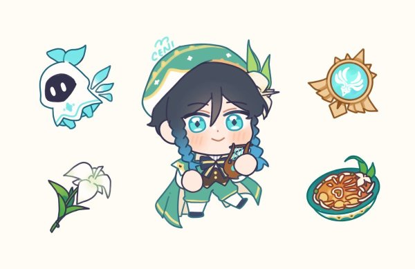 Двуличная сестрёнка Умару наклейки