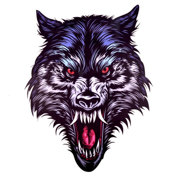 Наклейка волк