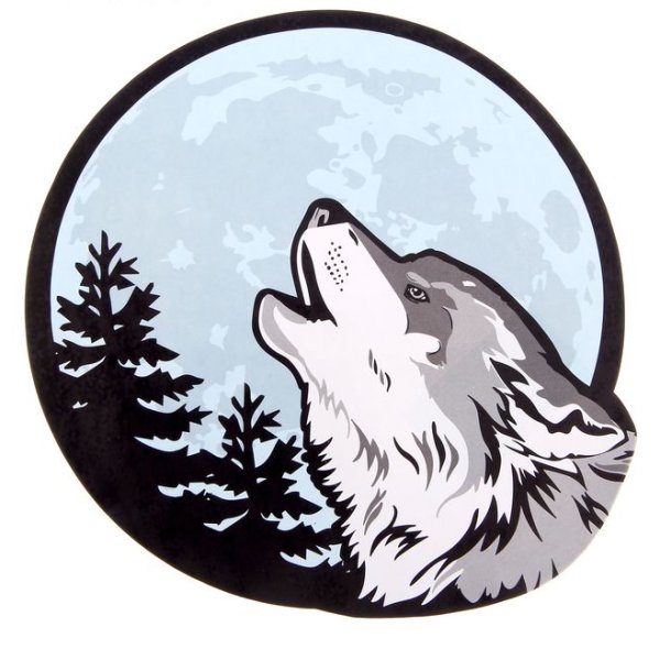 Волк стикер