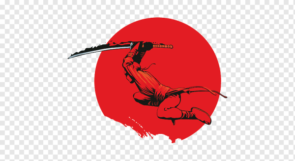 Катана наклейка