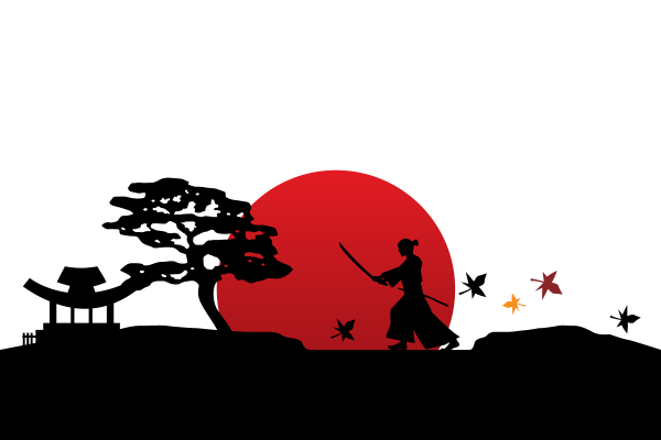 Япония Самурай вектор