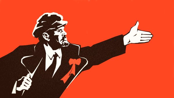 Ленин с вытянутой рукой