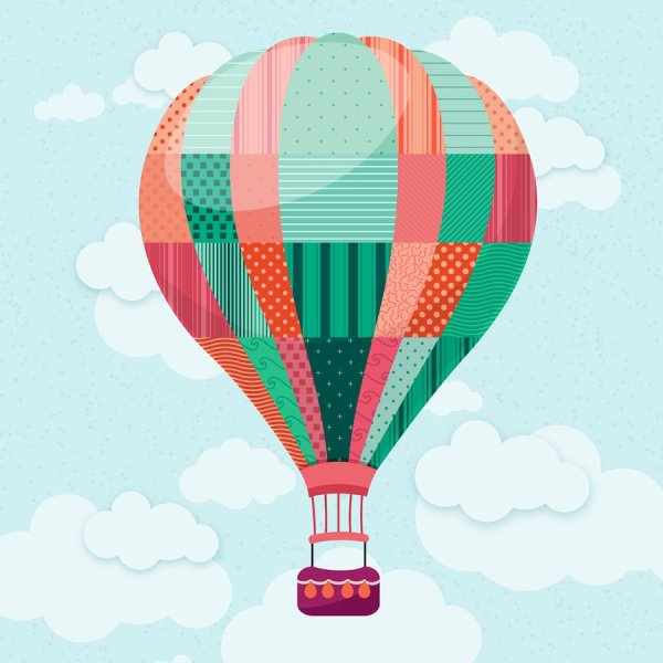 Воздушный шар вектор