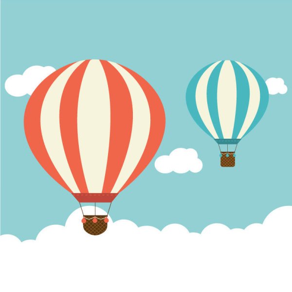 Воздушный шар вектор