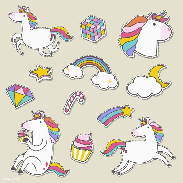 Наклейки в стиле поп-арт