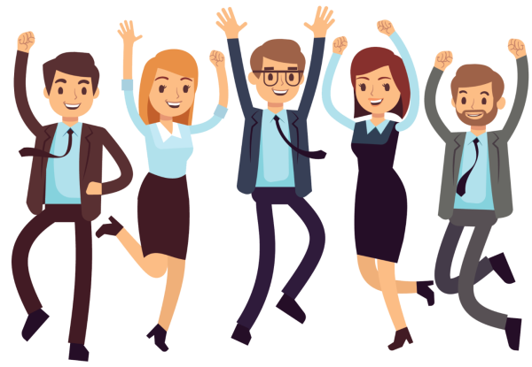 Счастливый сотрудник рисунок