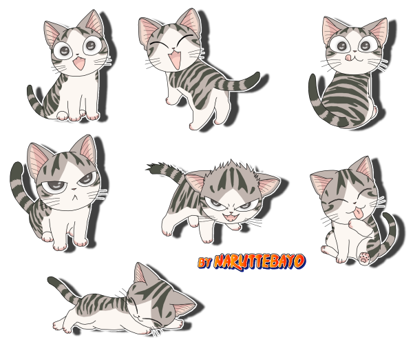 Котики в разных стилях