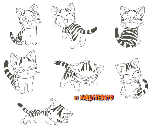 Котик скетч