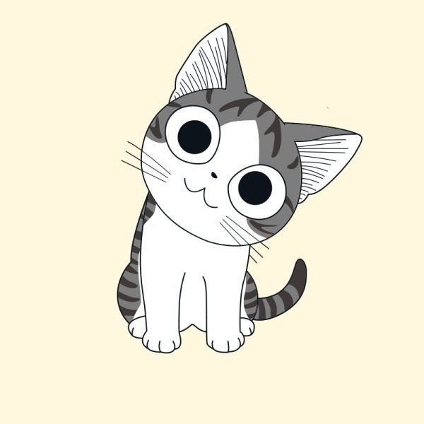 Милые котики для срисовки