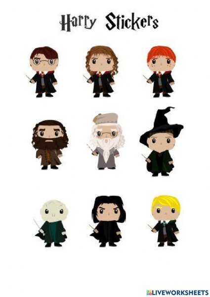 Стикеры Гарри Поттер Гермиона Грейнджер