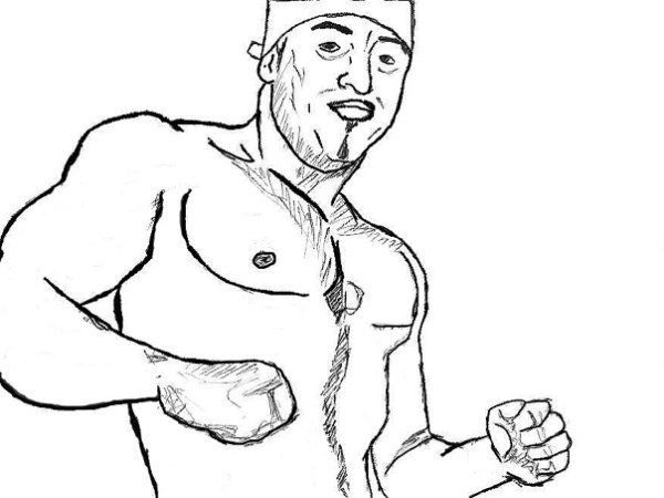 Рикардо Милос нарисованный