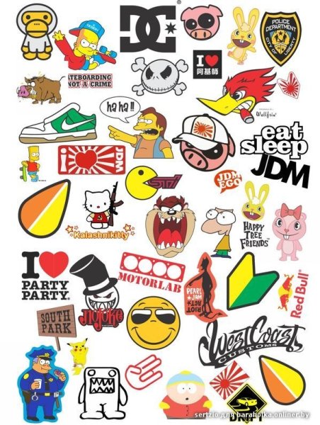 Крутые Стикеры наклейки