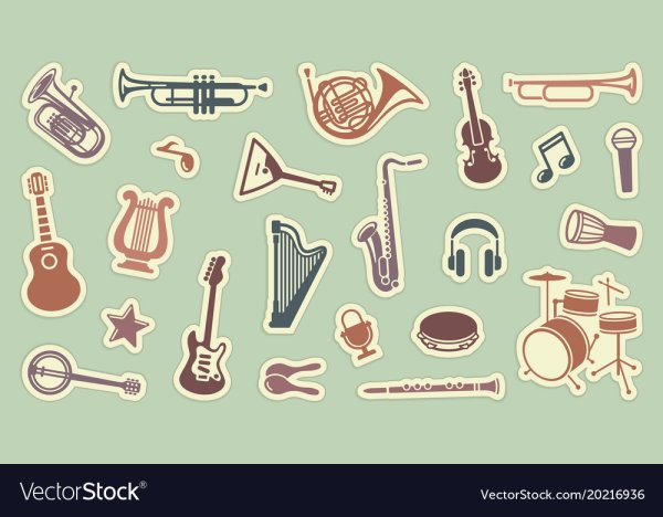 Музыкальные Стикеры