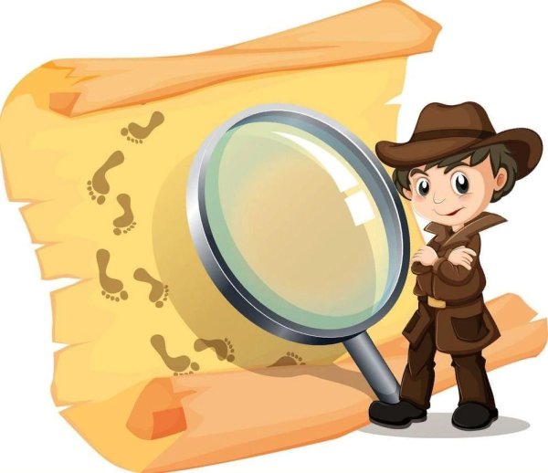 Исследователь с лупой