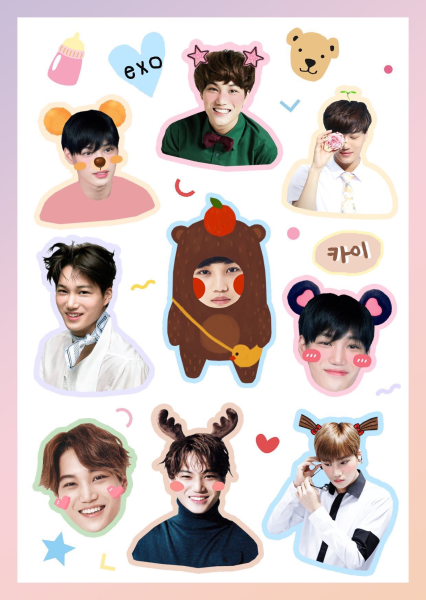 Наклейки с дорамами