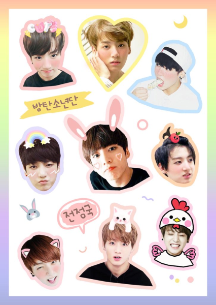 BTS Чонгук наклейки