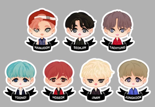 Стикеры Мираи БТС