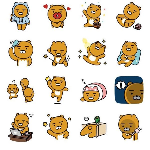 Kakao friends персонажи