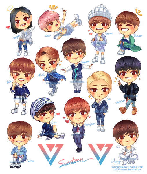 Рисунки Чиби севентин