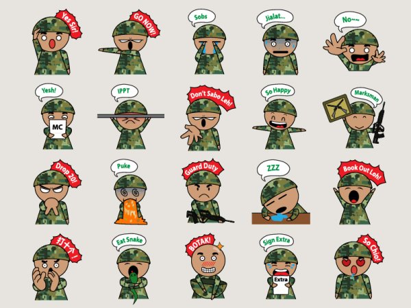 Военные Стикеры