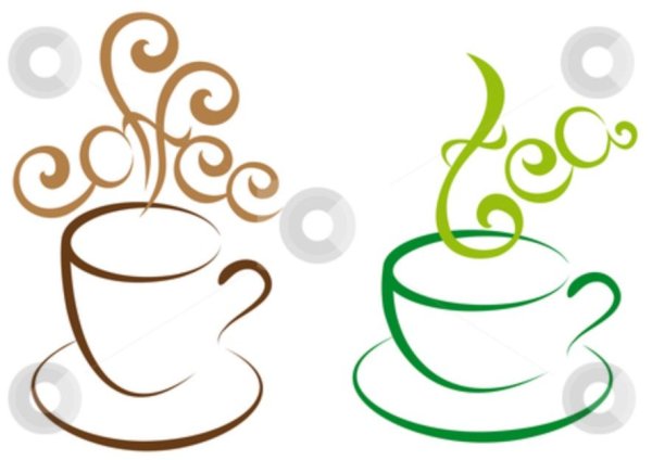 Векторные надписи чай