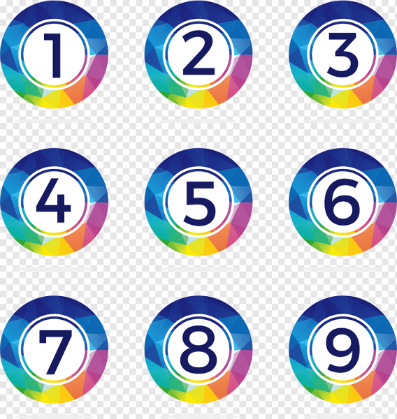 Цифры в кружочках