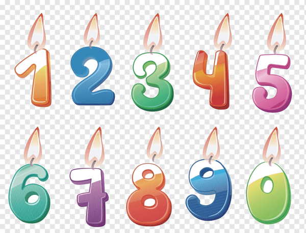 Свечки цифры