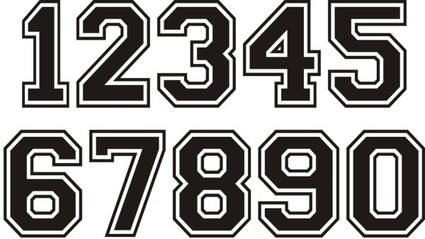 Шрифты цифр