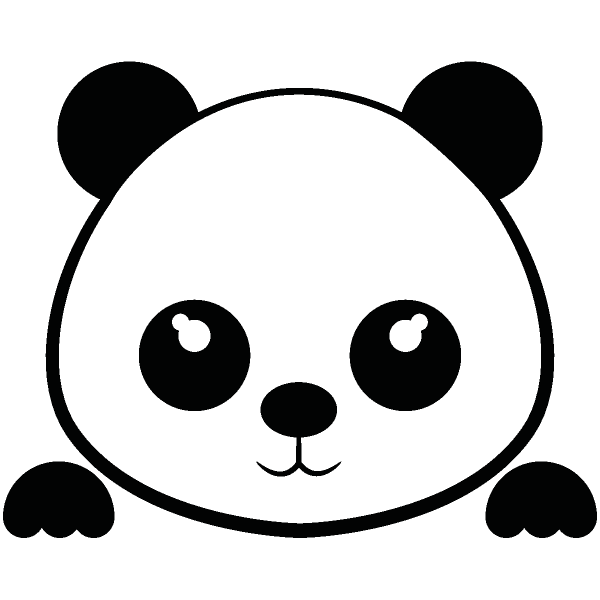 Панда рожица