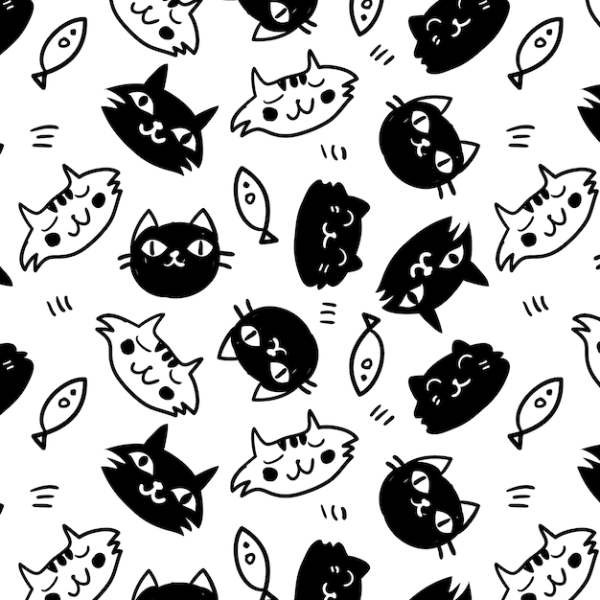 Принт кошки