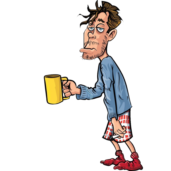 Алкоголик мультяшный