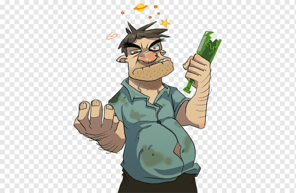 Алкоголик мультяшный