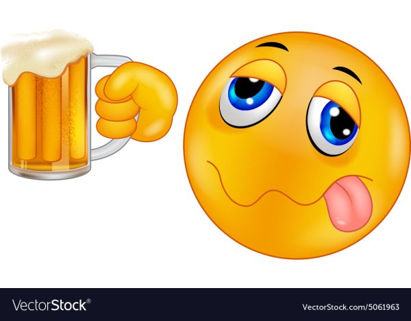 Смайлик с пивом