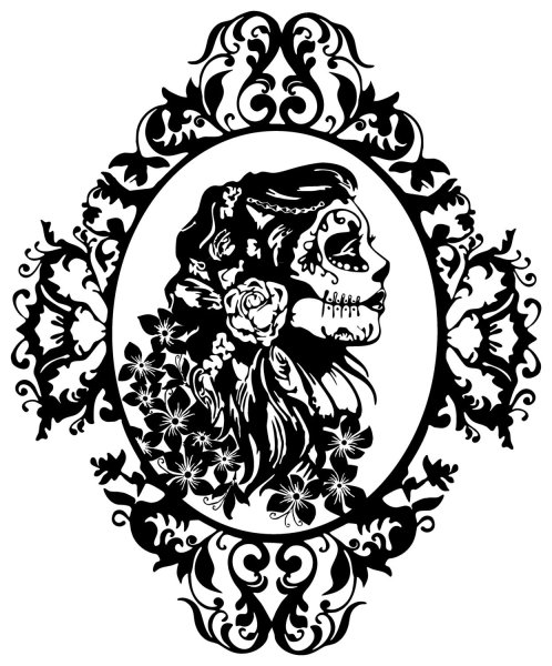 Стикеры черно белые