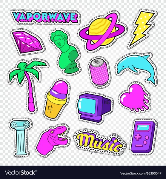 Неоновые значки для актуального