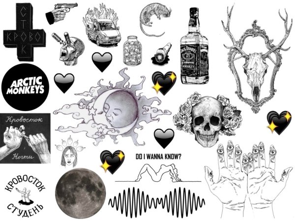 Наклейки в готическом стиле