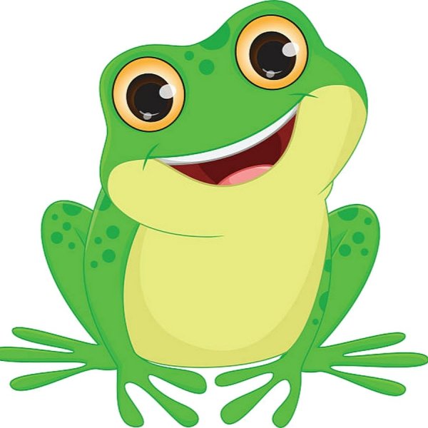 Милые лягушки на белом фоне