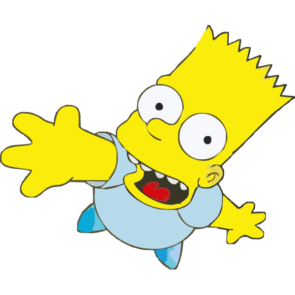 Стикеры барт симпсон