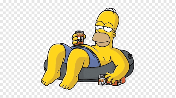 Барт симпсон с пивом