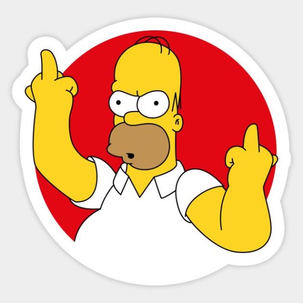 Стикеры симпсоны