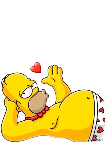 Стикеры телеграмм гомер симпсон