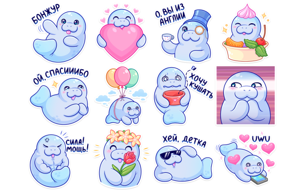 Наклейки Стикеры из ВК