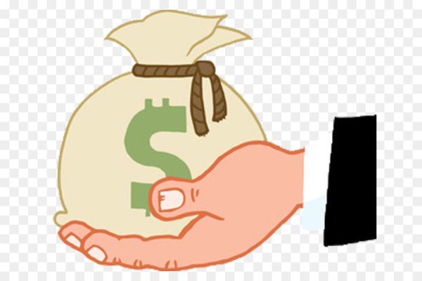 Рука держит мешок с деньгами