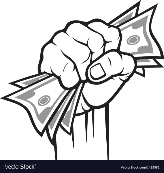 Купюры в кулаке