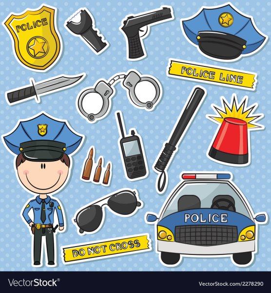 Атрибуты полицейского для детей
