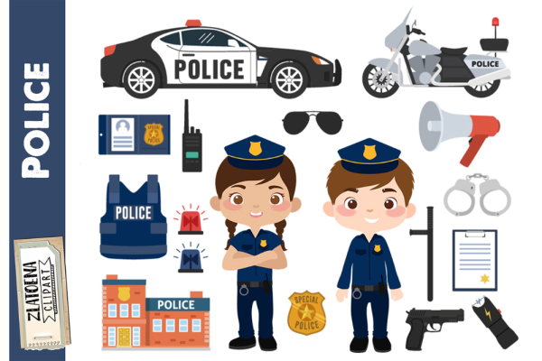 Наклейки полиция для детей
