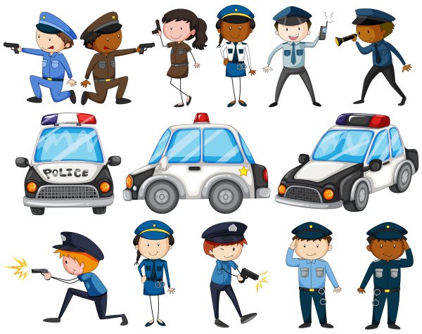 Наклейка полицейских сигналов