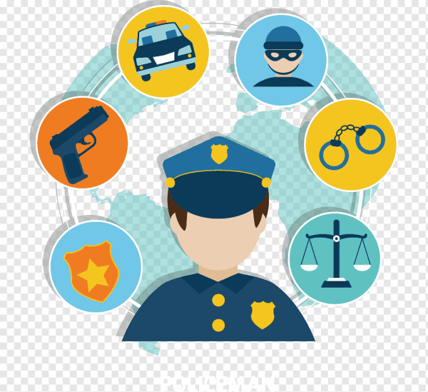 Полиция машина вектор